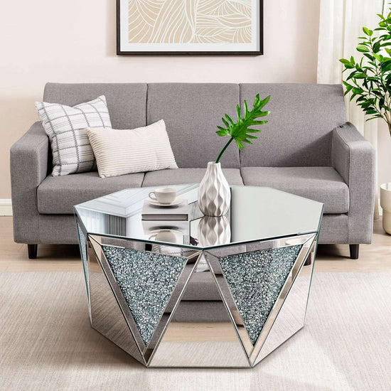 Sparkle mirror center table