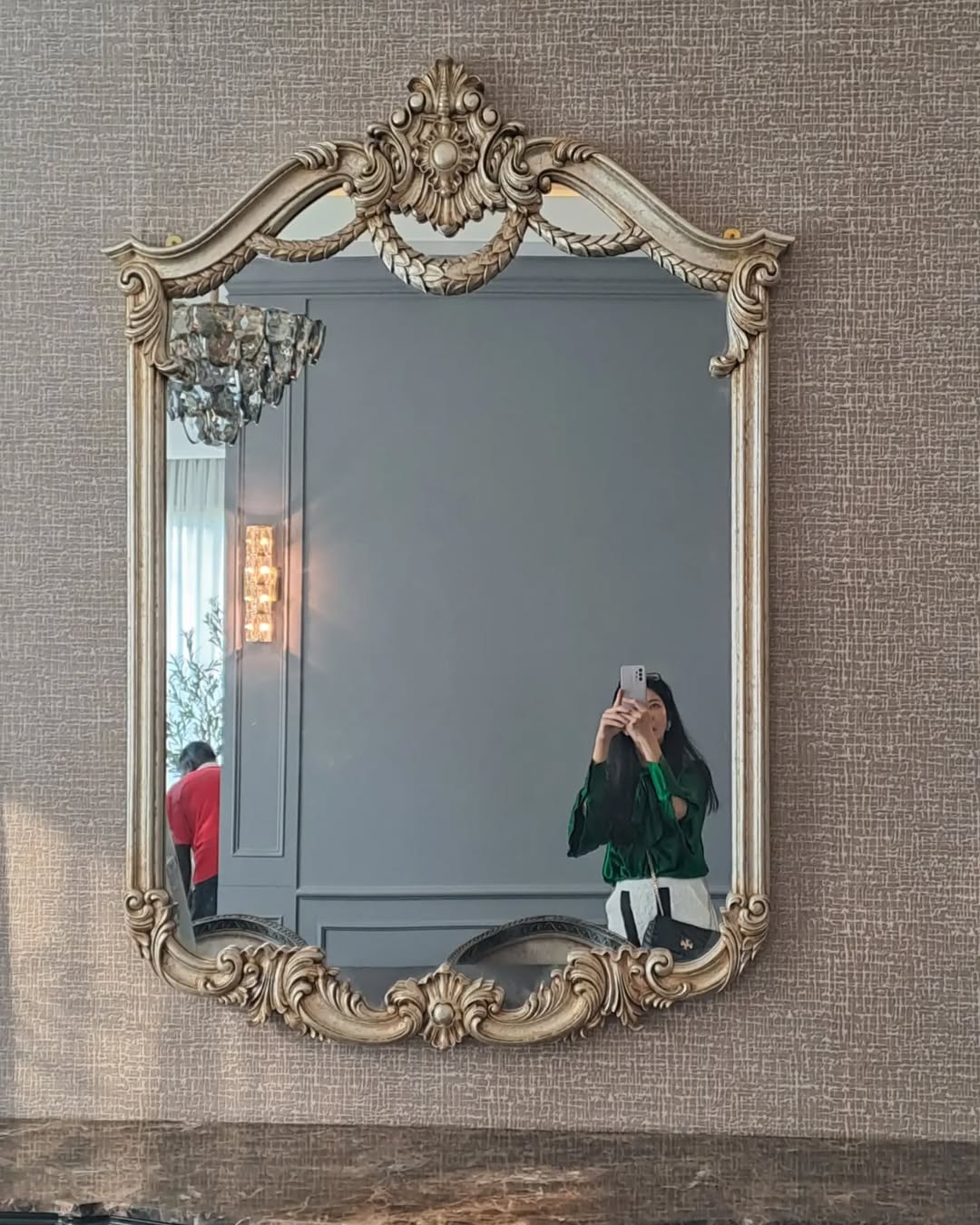 Decorative Victorian mirror