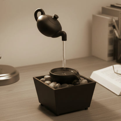 TableTop LED Fountain Decor with Decorative Stones