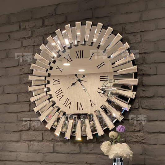 3D Mirror Wall Clock