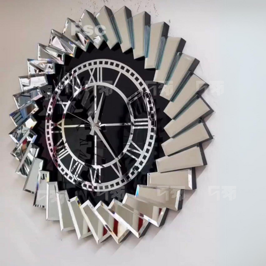 3D  Mirror Wall Clock