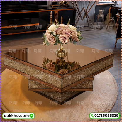 sparkle Mirror Center Table