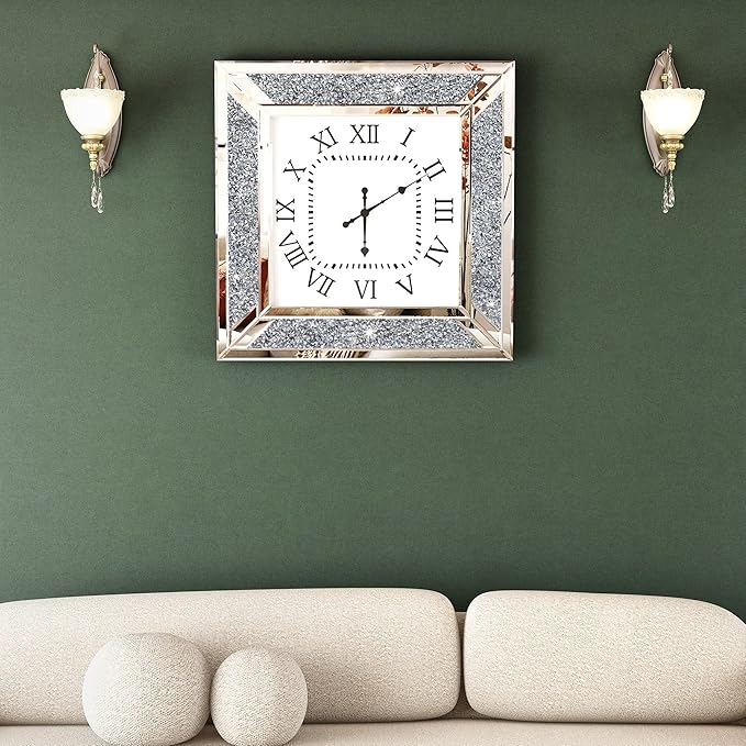 Sparkle Mirror Wall Clock