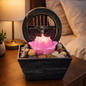 TableTop LED Fountain Decor with Decorative Stones
